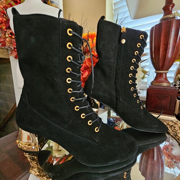 Geox Respira Ankle Boots ,Size 10,5, Goat Suede - Picture 1 of 8